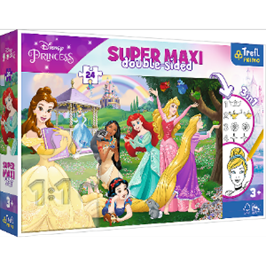 Happy Princesses Disney Maxi Double Sided Jigsaw Puzzle