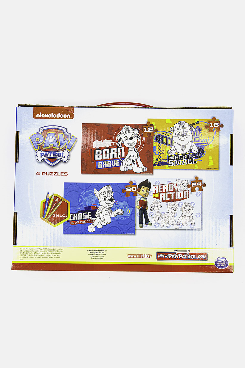 Paw Patrol 4 in 1 Colouring Puzzle