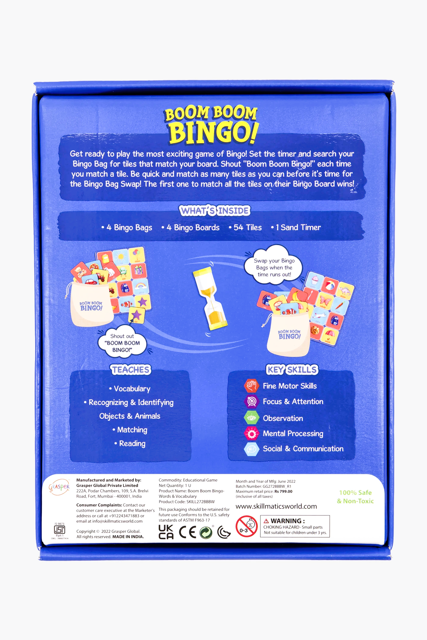 Boom Boom Bingo - Words & Vocabulary