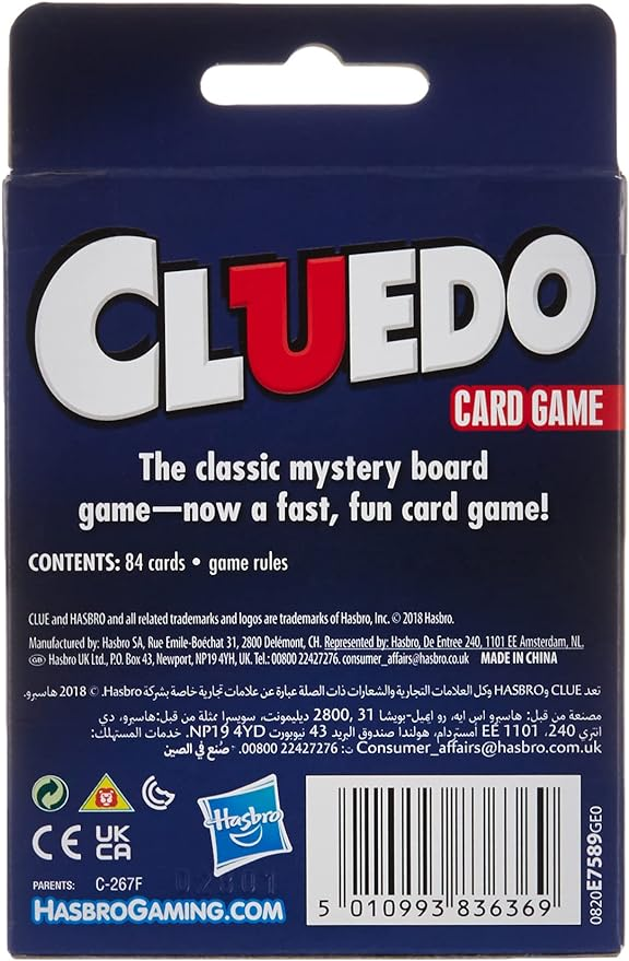 Clue Card Game