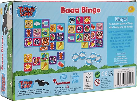 Timmy Time Baaa Bingo Game