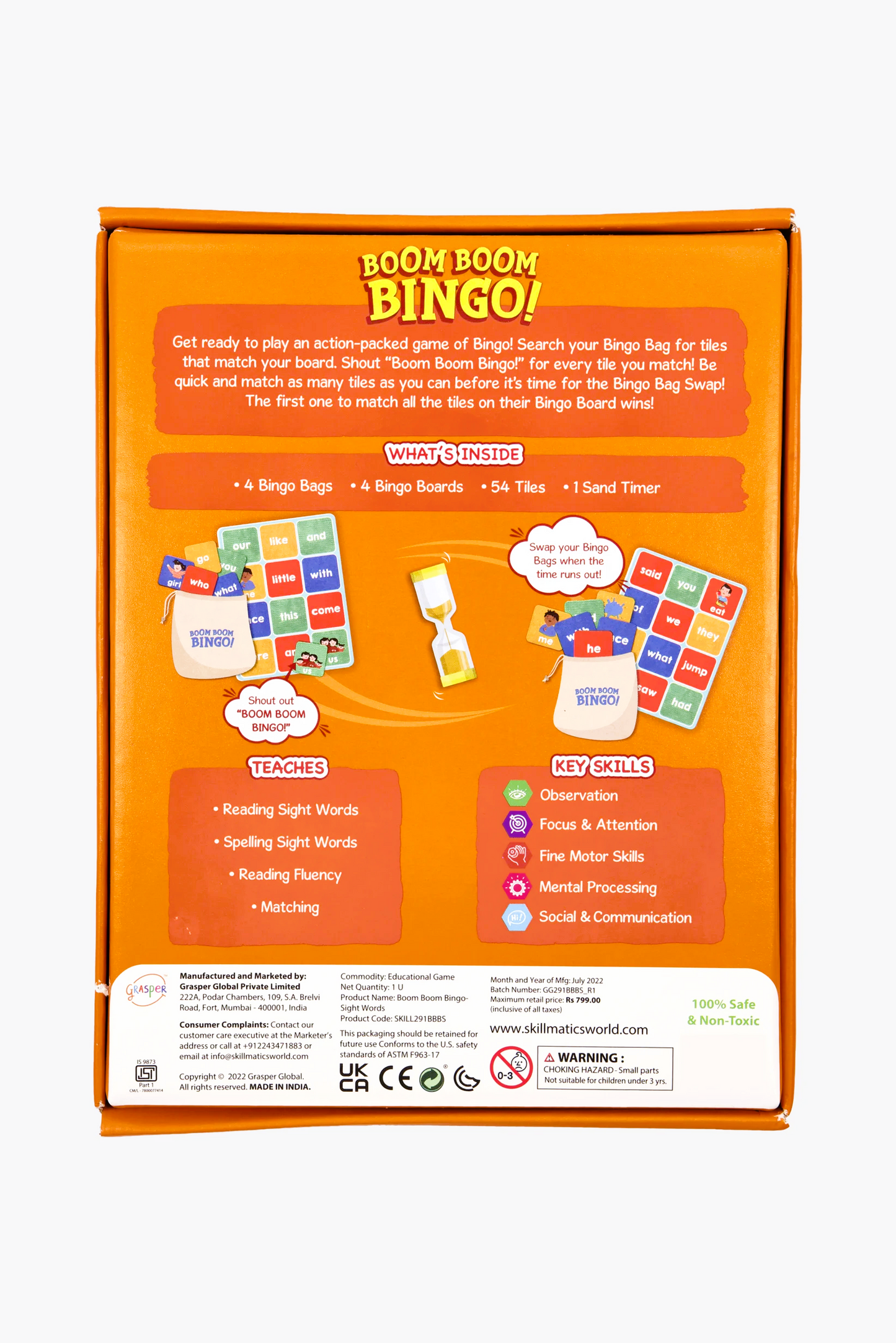 Boom Boom Bingo - Sight Words