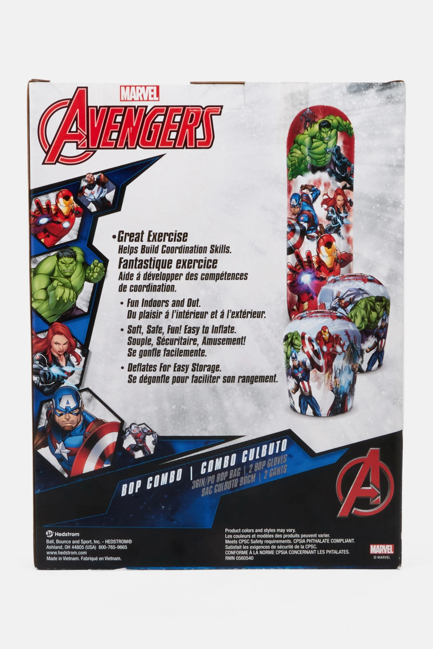 Avengers Bop Combo Punching Bags and Gloves