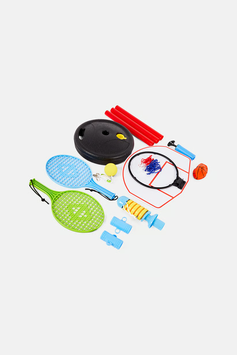 2 In 1 Junior Basket And Tennis Set