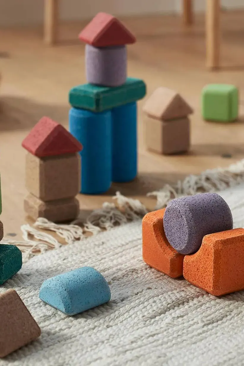 Cork Building Blocks Set