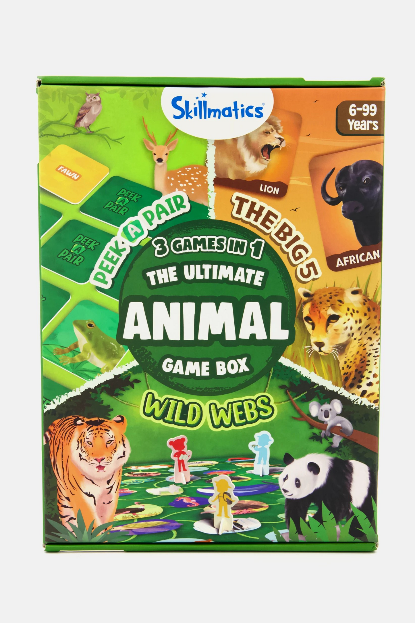 3 Games In 1 The Ultimate Animal Game Box