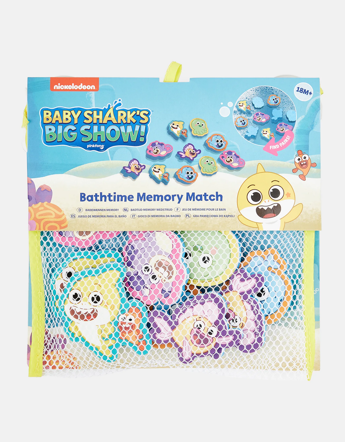 Baby Shark Bath Time Foam Memory Game