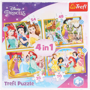 4 in 1 Disney Princess Puzzle