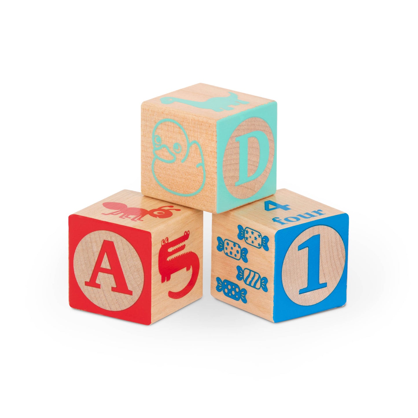 Wooden ABC Block Wagon