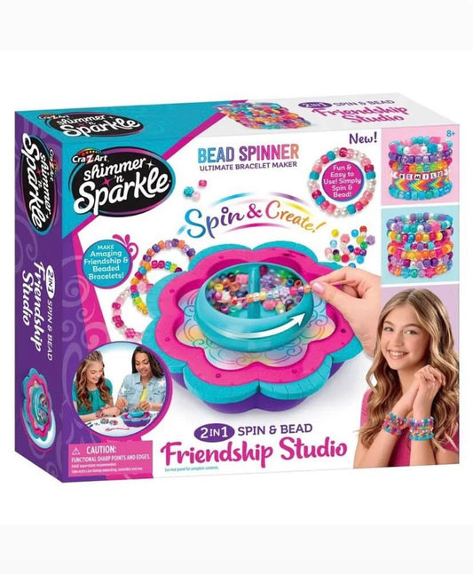 2 in 1 Spin & Bead Friendship Bracelets Studio