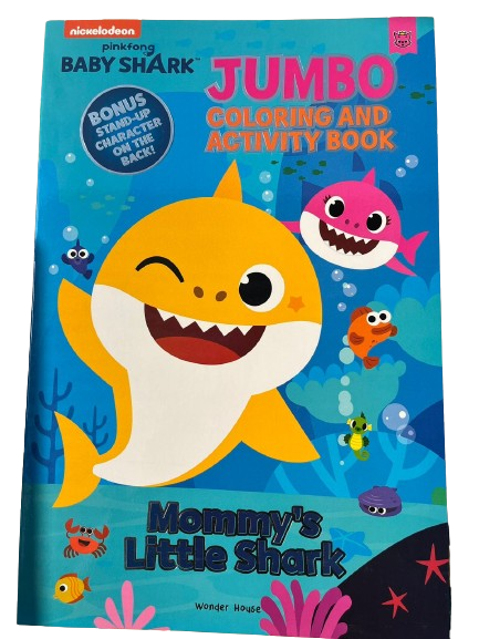 Mommy's Little Shark: Jumbo Coloring and Activity Book
