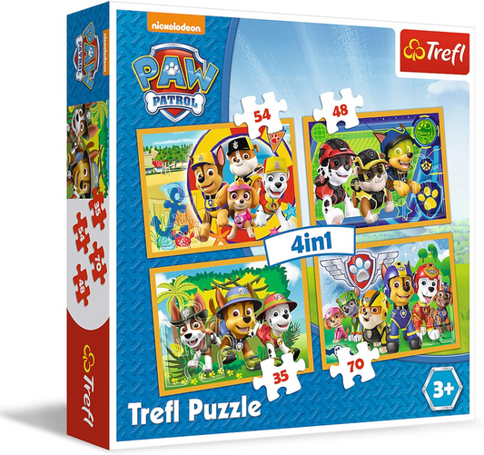 4 in 1 Holiday Paw Patrol Puzzle