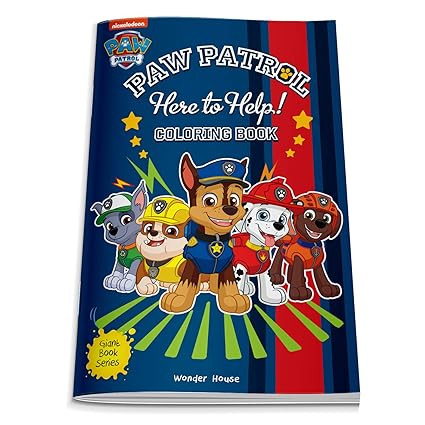 Here to Help! : Paw Patrol Giant Coloring Book For Kids