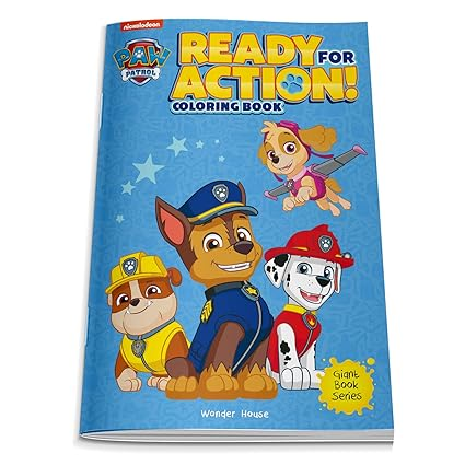 Ready For Action! : Paw Patrol Giant Coloring Book For Kids