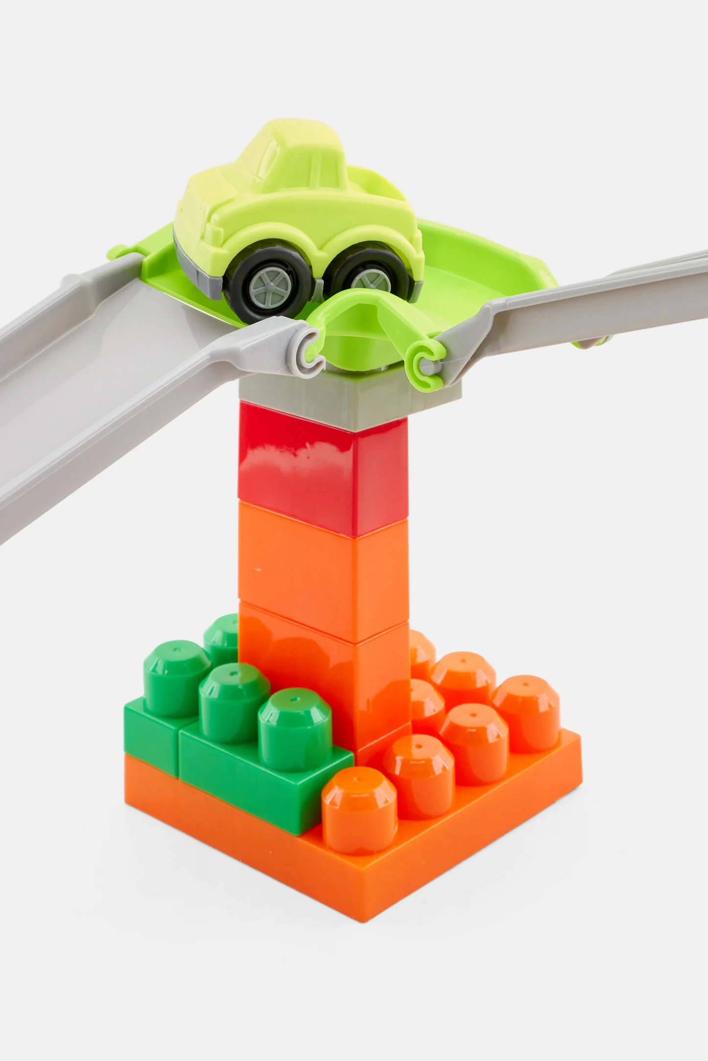 Cars And Ramp Building Block Set