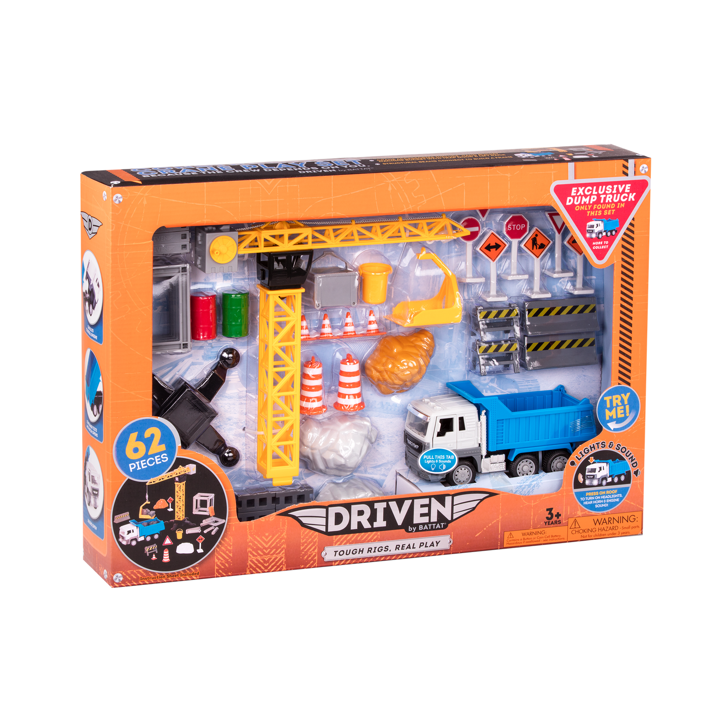 CONSTRUCTION CRANE PLAY SET