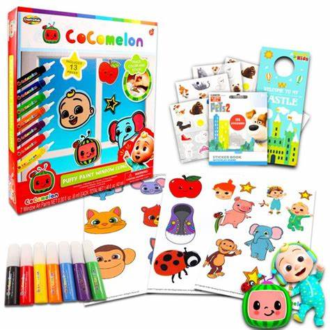 Cocomelon Window Art Kit
