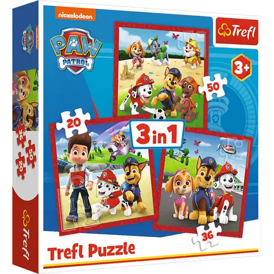 3 in 1 Paw Patrol Puzzle