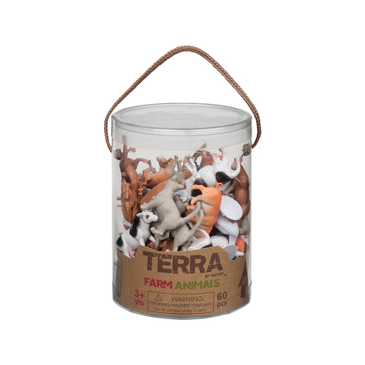 Farm Animals in Tube (60 pieces)