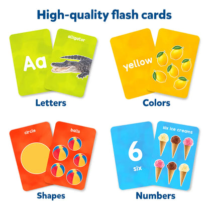 Flash Cards for toddlers: Letters, Numbers, Shapes & Colors