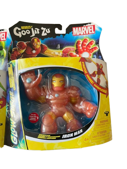 Heros of Goo Jit Zu Goo: Marvel glow surge hero pack - stretch and glow Iron Man