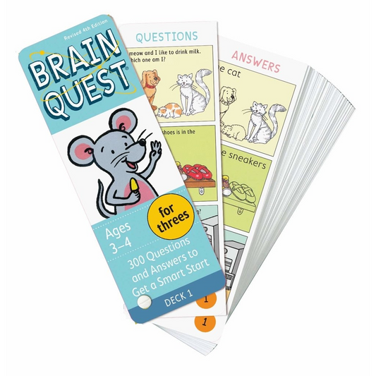 Brain Quest cards For Threes