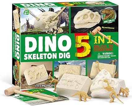 Dino Skeleton Dig 5 in 1