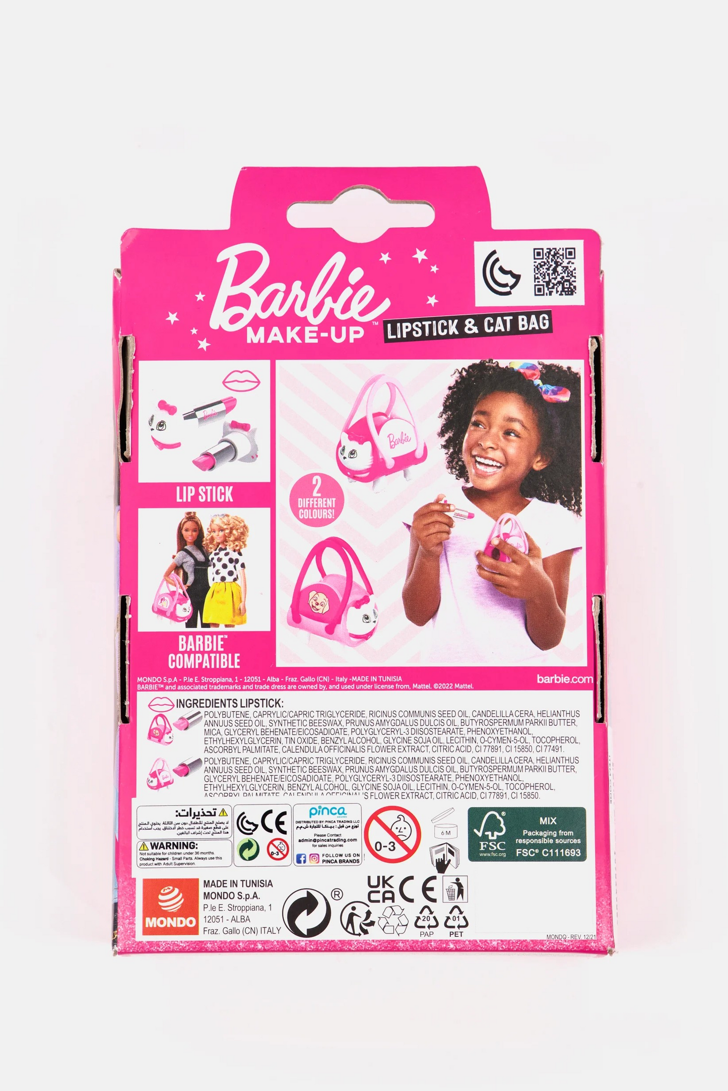 Barbie Make-Up Lipstick And Cat Bag