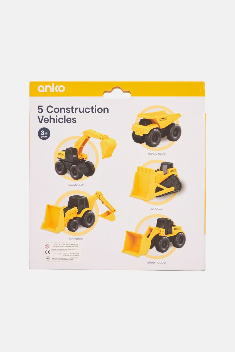 5 Pcs Construction Vehicles